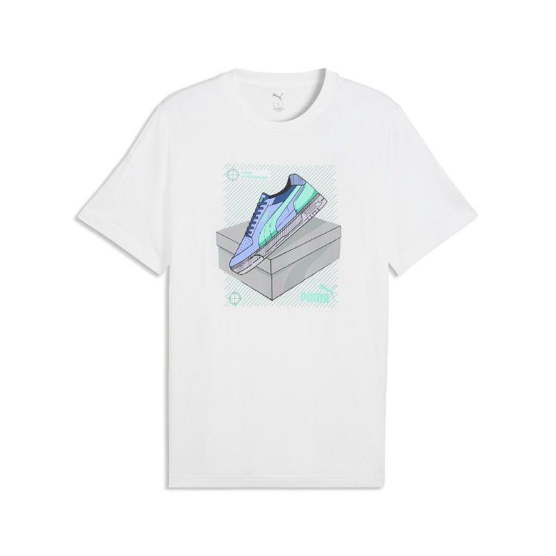 Camiseta manga corta PUMA GRAPHIC TEE blanca 691777-02