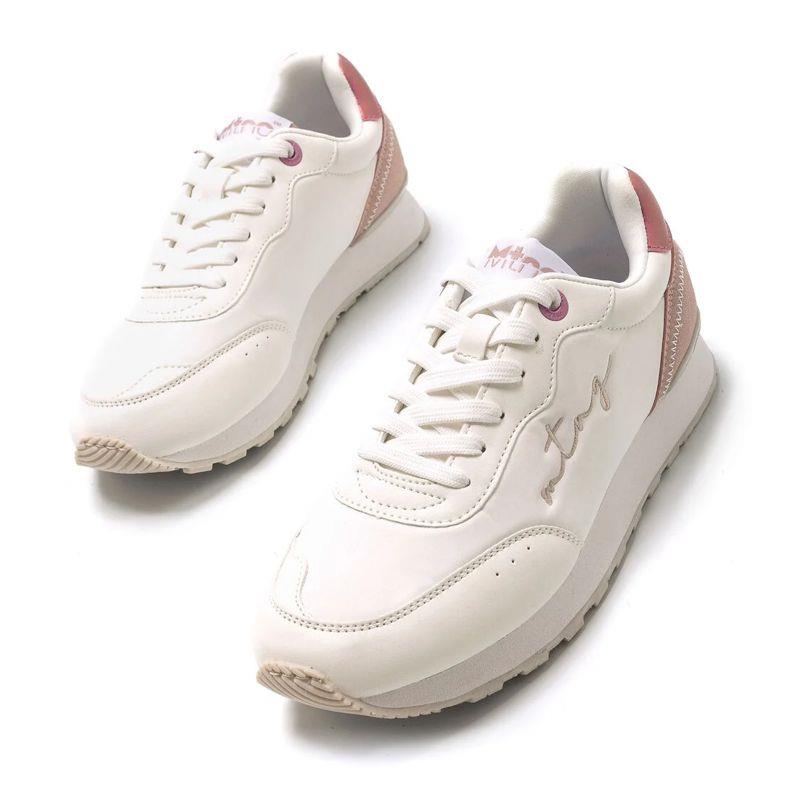 Zapatillas para mujer MUSTANG NEILI 2 blanco y rosa claro