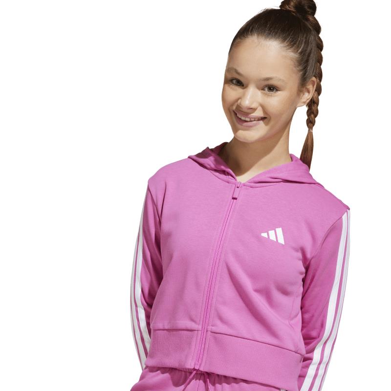 Chaqueta de niña ADIDAS ESSENTIALS 3S rosa JD8165