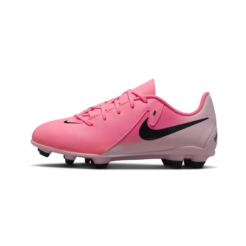 Bota de fútbol multitaco para niño-a NIKE JR PHANTOM GX II CLUB FG/MG rosa y negra FJ2600-600