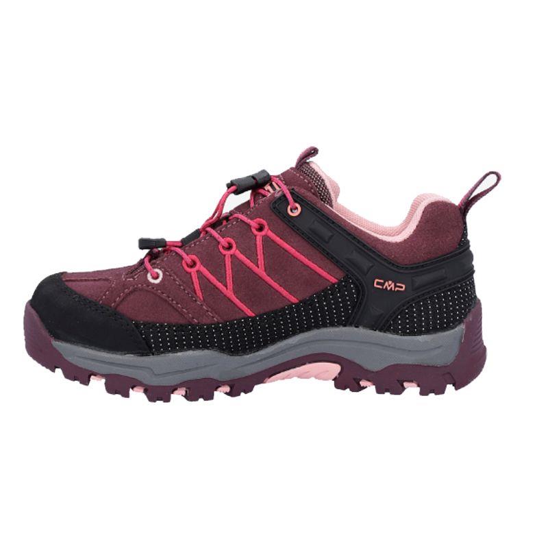 Zapato de montaña para niña-o CMP RIGEL granate y rosa