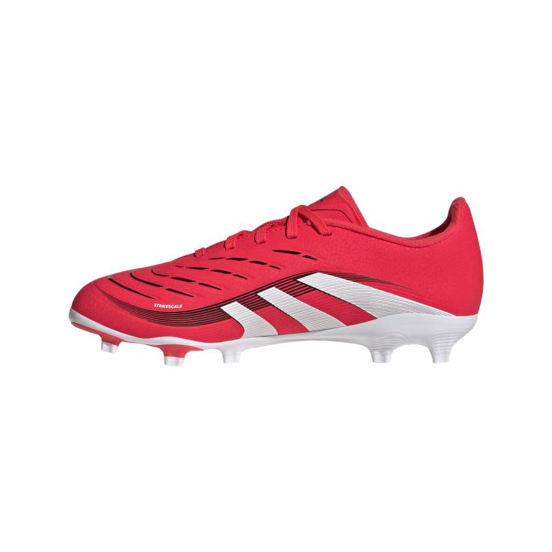 Botas de fútbol multitaco para niño ADIDAS PREDATOR LEAGUE FG J roja