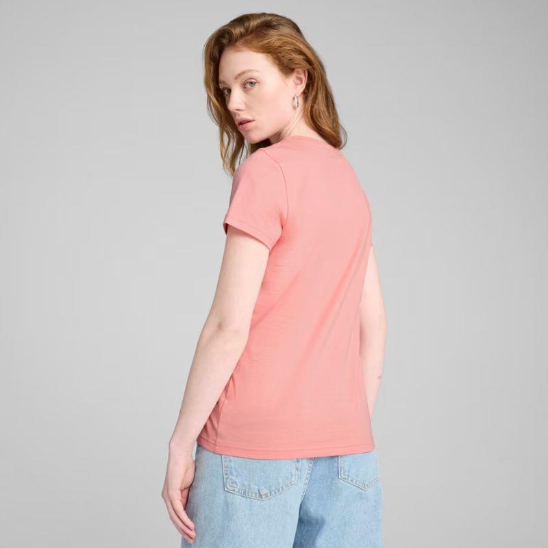 Camiseta manga corta para mujer PUMA ESS METALLIC rosa claro