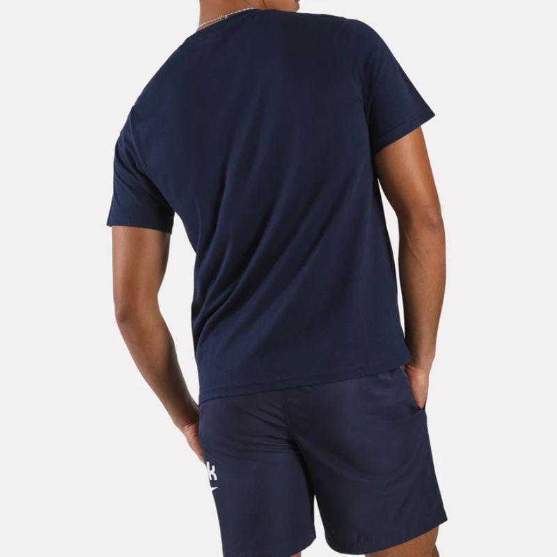 Camiseta manga corta REEBOK BIG LOGO azul marino