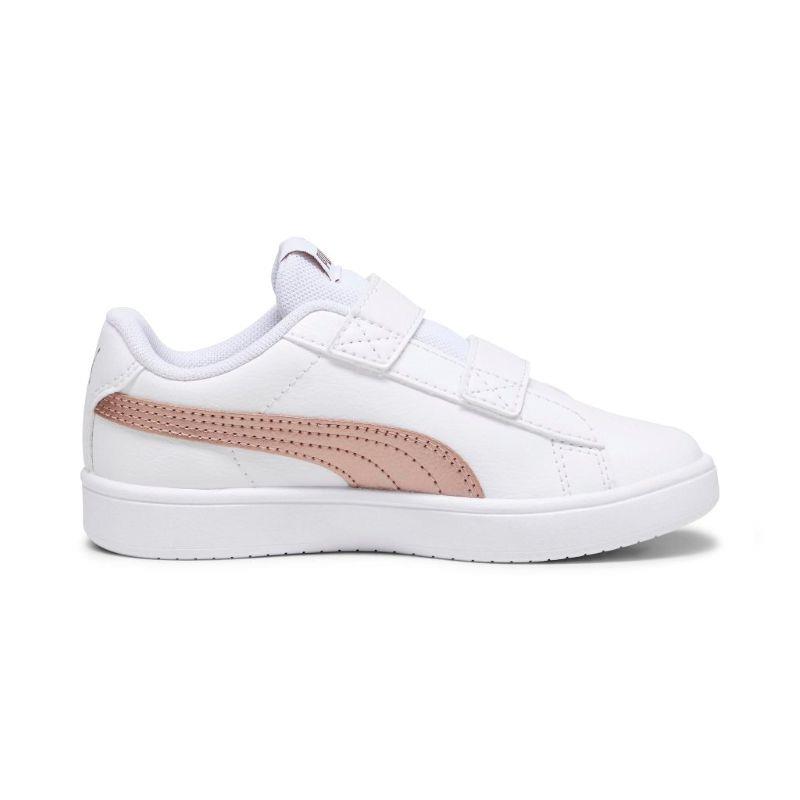 Zapatillas para niña PUMA RICKIE CLASSIC V blanca y oro
