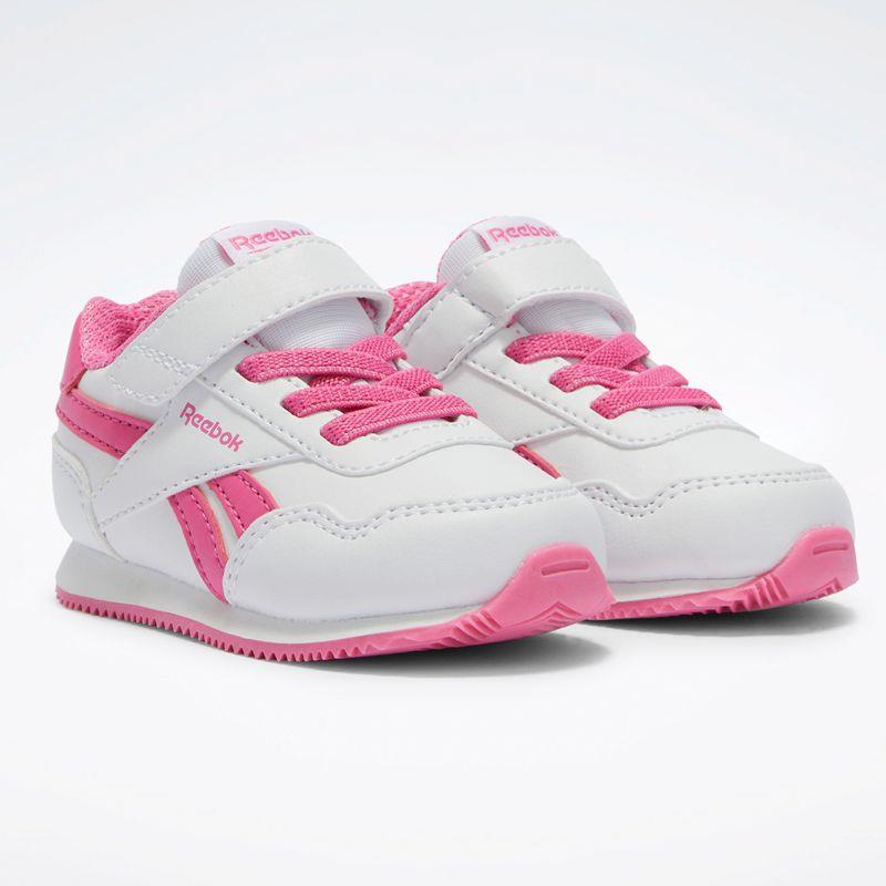 Zapatillas para niña REEBOK ROYAL CLASSIC JOGGER 3.0 blanca y rosa