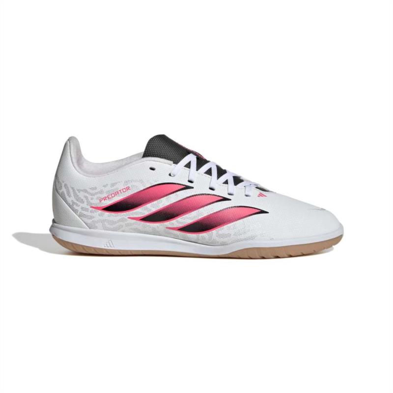 Zapatillas fútbol sala para niño ADIDAS PREDATOR CLUB IN J blanca y rosa HP9951
