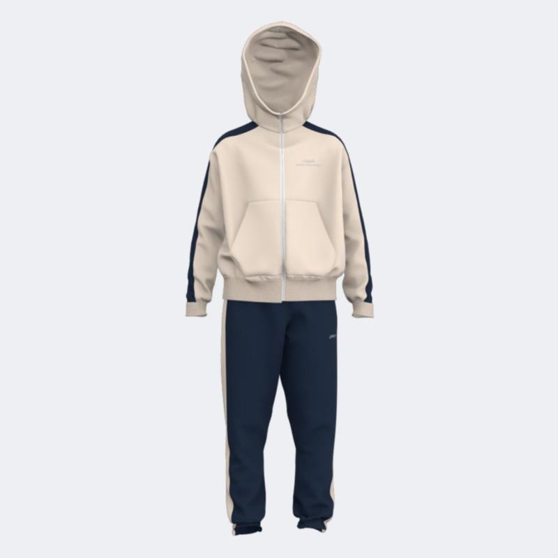 Chándal para niño JOMA KIDS beige y azul marino 500909.008