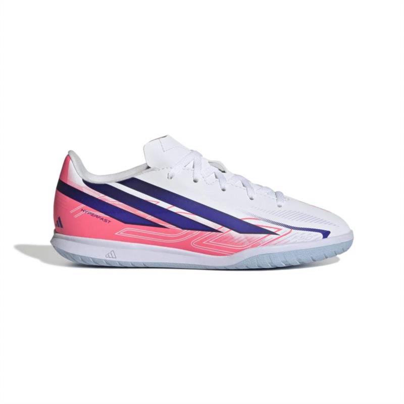 Botas de fútbol sala para niño ADIDAS F50 HYPERFAST CLUB IN J blanca KK1341