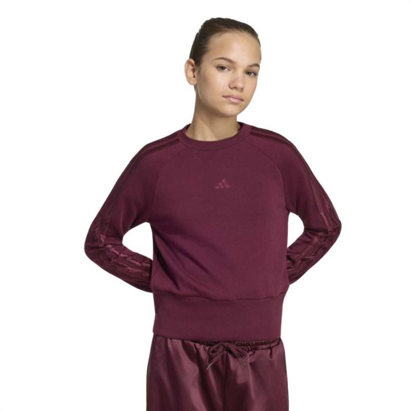 Sudadera para niña ADIDAS JG SATIN granate KQ7042