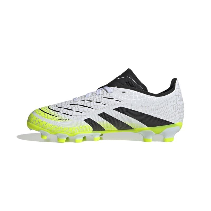 Botas de fútbol multitaco para niño ADIDAS PREDATOR LEAGUE MG J blanca