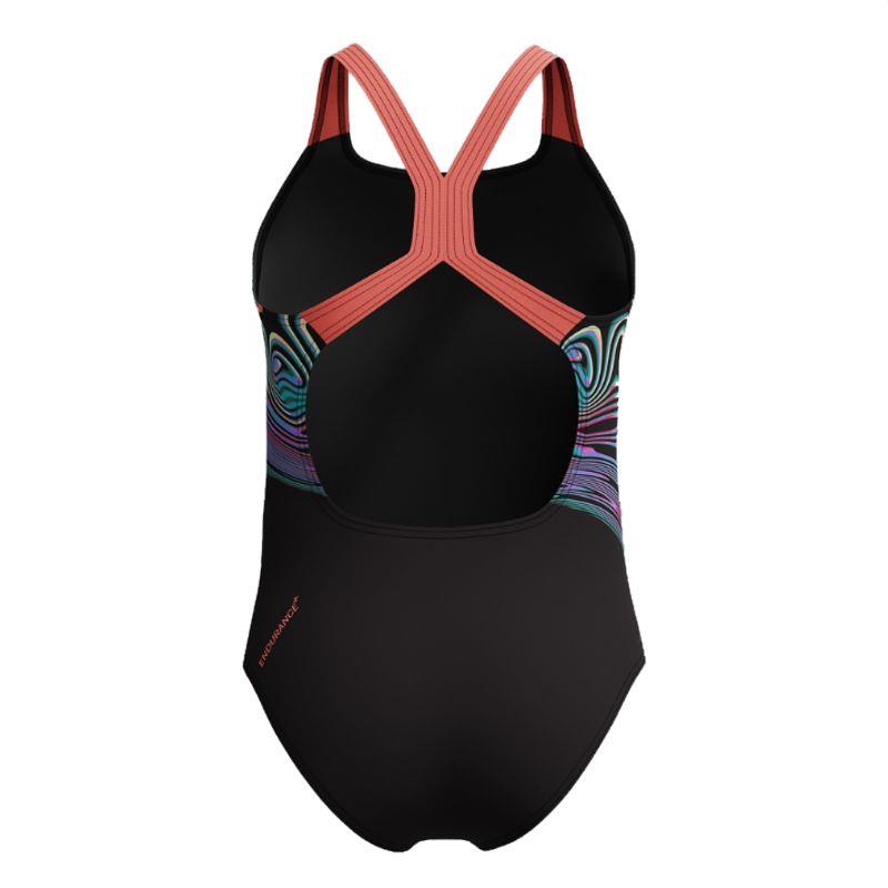 Bañador de piscina para niña SPEEDO PLACEMENT POWERBACK negro