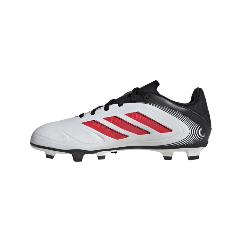 Botas de fútbol multitaco para niño ADIDAS COPA PURE 3 CLUB FG/MG J blanca