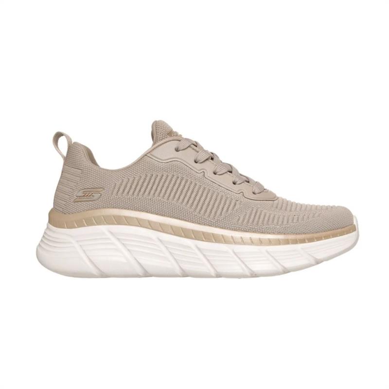 Zapatillas para mujer SKECHERS BOBS SPORT FLEX HI beige 117385-TPGD