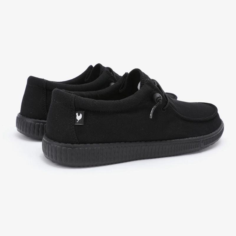 Zapatillas canvas WALK IN PITAS WALLABI WASHED negro