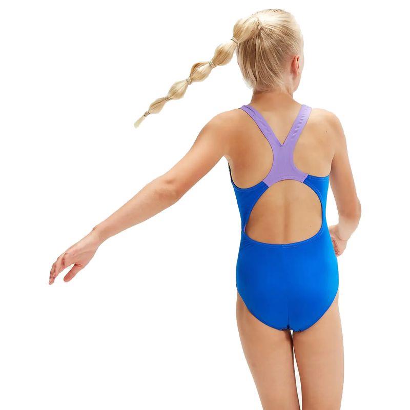 Bañador de piscina para niña SPEEDO DIGITAL PLACEMENT SPLASHBACK azul y varios