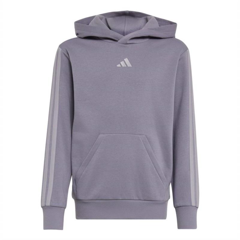 Sudadera con capucha para niña ADIDAS J 3S FL HD 225 morada KT3383
