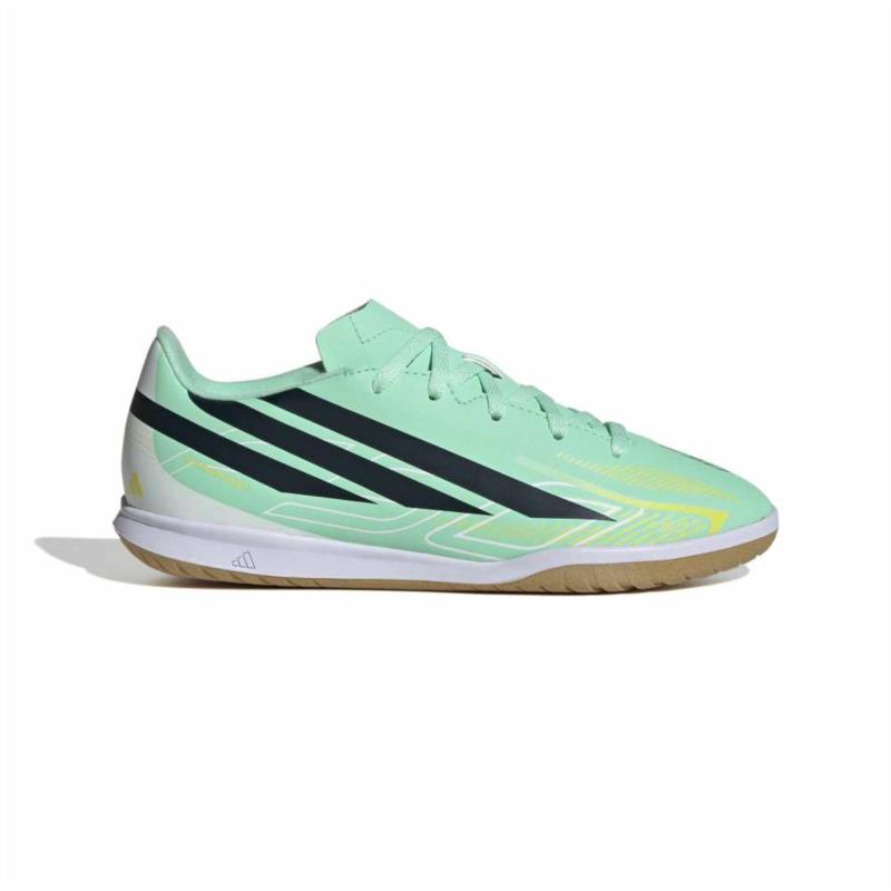 Botas de fútbol sala para niño ADIDAS F50 HYPERFAST CLUB IN J verde KK1339