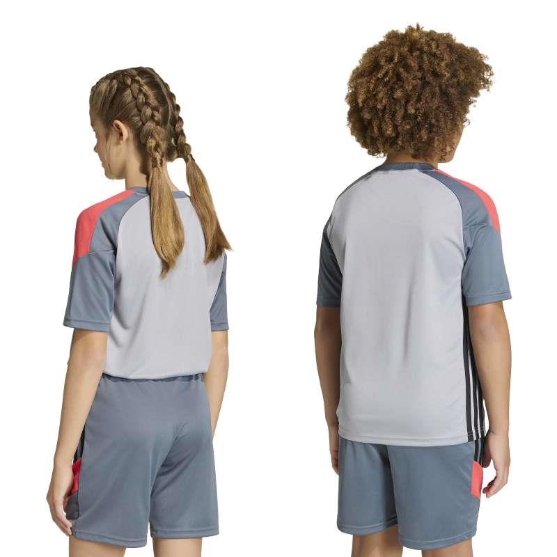 Camiseta manga corta para niño ADIDAS TIRO 26 ESSENTIALS gris y rojo