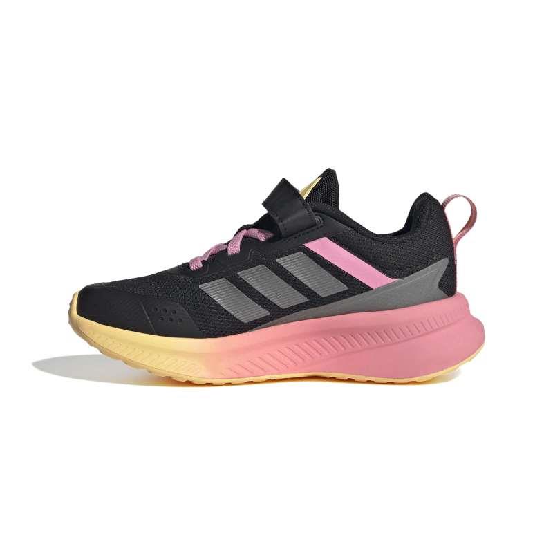 Zapatillas running niña ADIDAS FORTARUN 4.0 negra y rosa