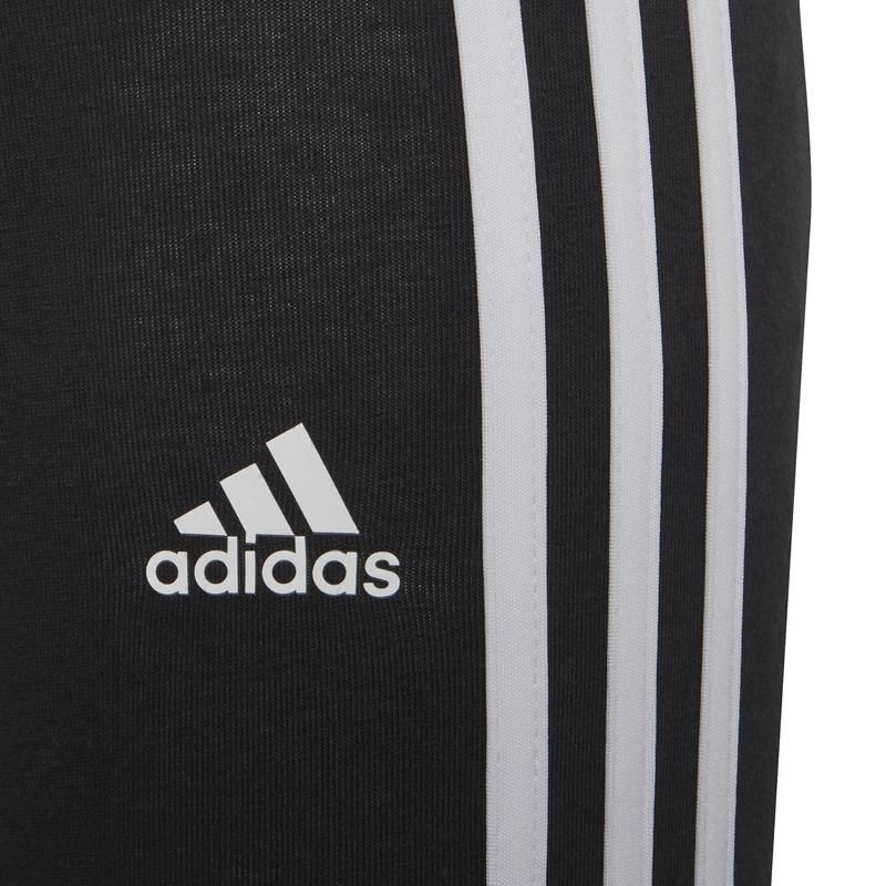 Malla larga de niña ADIDAS ESSENTIALS 3 BANDAS negra y blanca