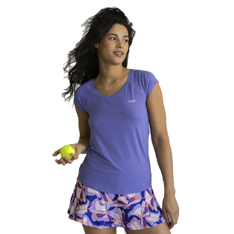Camiseta manga corta para mujer DITCHIL EASE azul TS1010-718