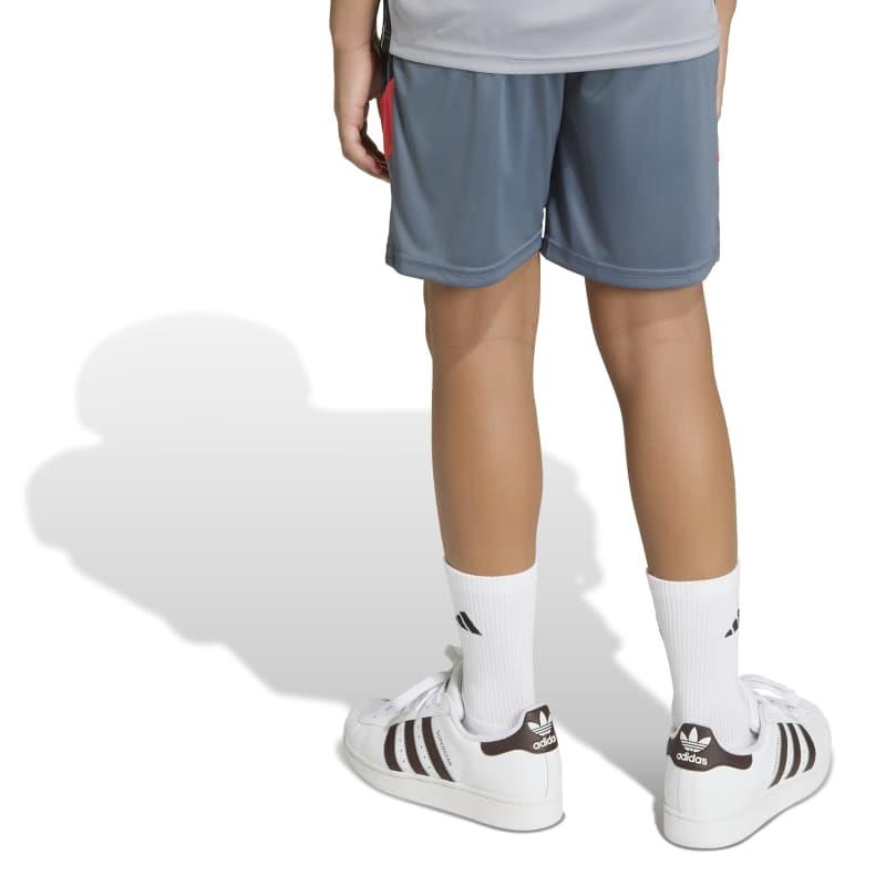 Pantalón corto para niño ADIDAS TIRO 26 ESSENTIALS gris y rojo