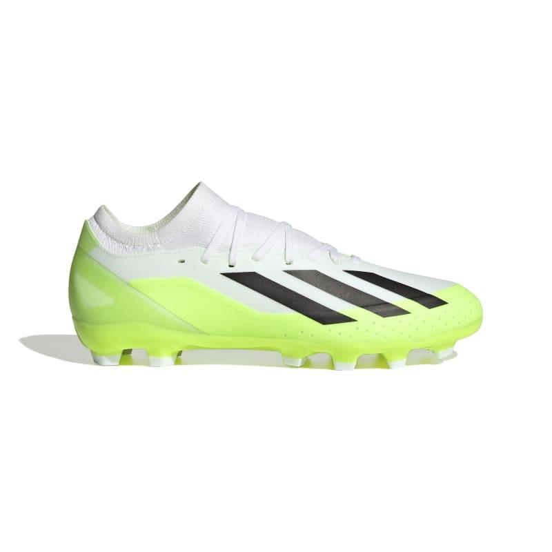 Botas de fútbol multitaco ADIDAS X CRAZYFAST.3 MG blancas y verdes ID9344
