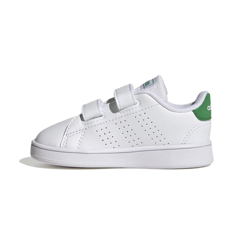 Zapatillas de niño ADIDAS ADVANTAGE blanca y verde